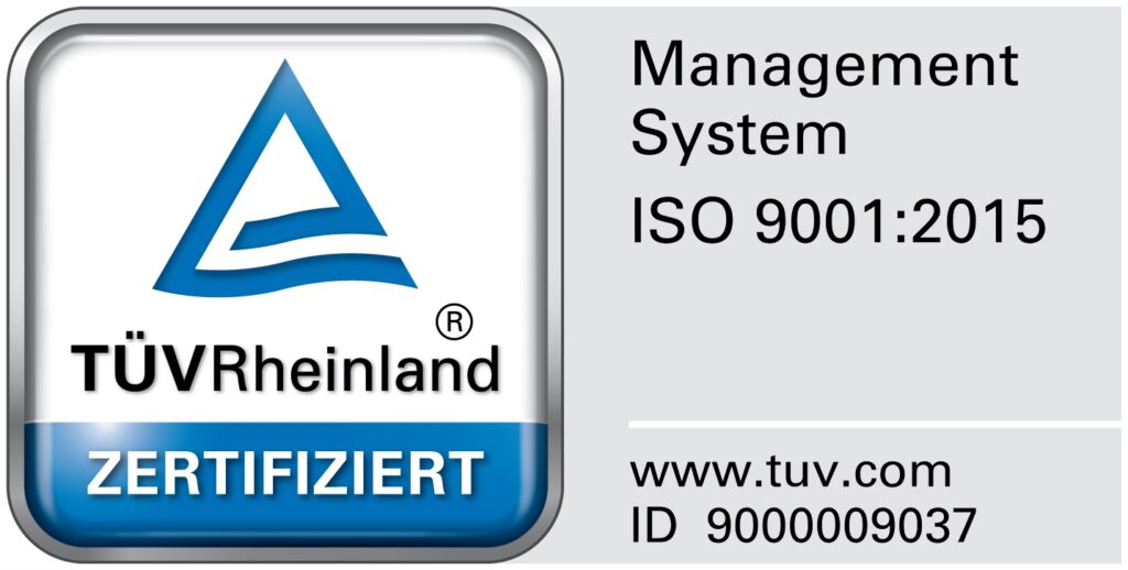 Zertifikat ISO 9001:2015